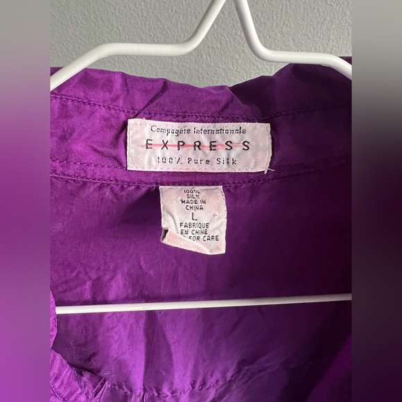 100% silk purple blouse - Picture 4 of 14